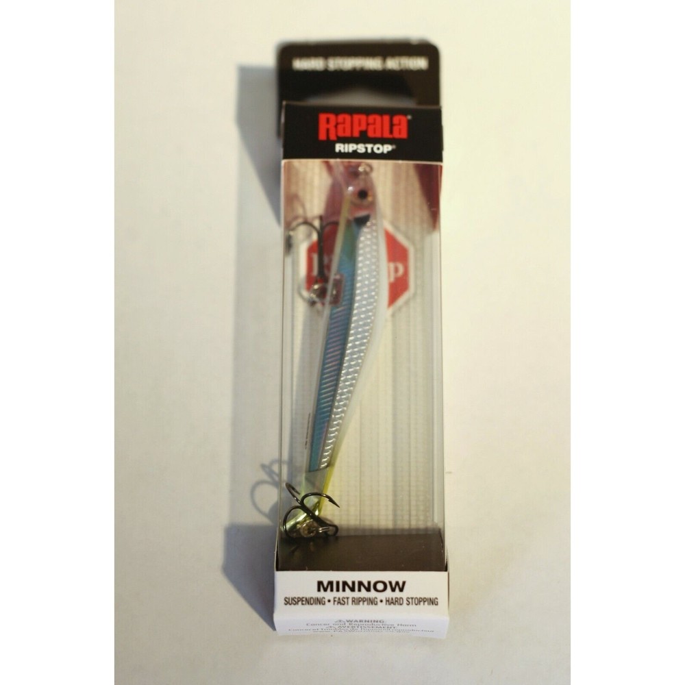 Rapala RipStop RPS-9 "Albino Shiner" Minnow Fishing Lures Tackle 3 1/2" 1/4 oz